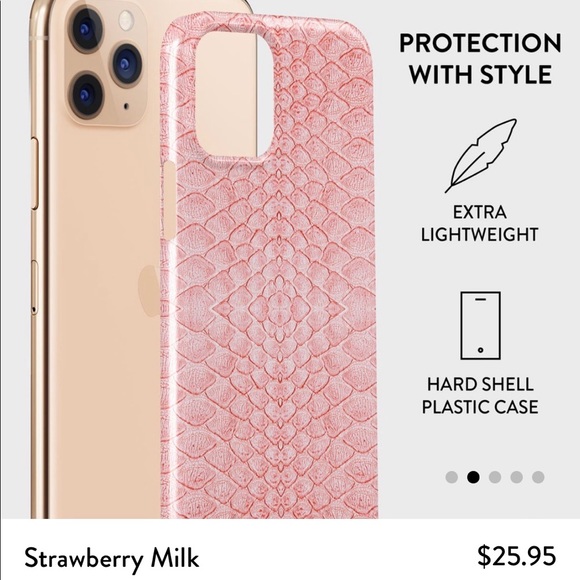 NEW 🔥 Burga Strawberry iPhone 11 Pro Snap Case - Picture 2 of 7